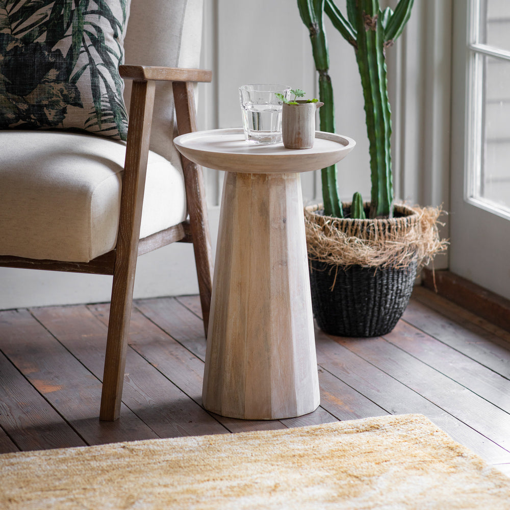 Zen Collection Distressed Mango Side Table